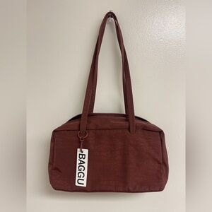 Sold: NWT Baggu Mahogany Bowler regular size